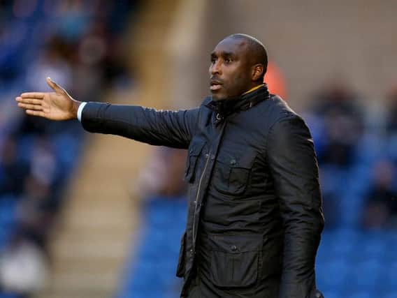 Macclesfield boss Sol Campbell (Photo by Jordan Mansfield/Getty Images)