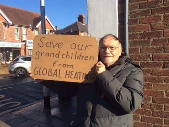 The placard my wife and I displayed in Heathfield High Street on Friday 15 Feb. SUS-190221-132849001
