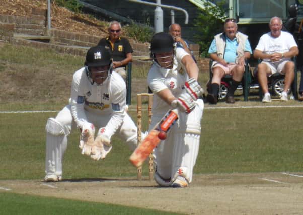 Ryan Hoadley batting for Hastings Priory against Roffey last season. Picture by Simon Newstead