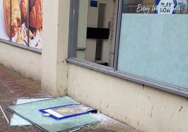 The scene outside Tesco in Seaside Road, Eastbourne, this morning. Photo by Patrick Owens of ATB Quality Furniture