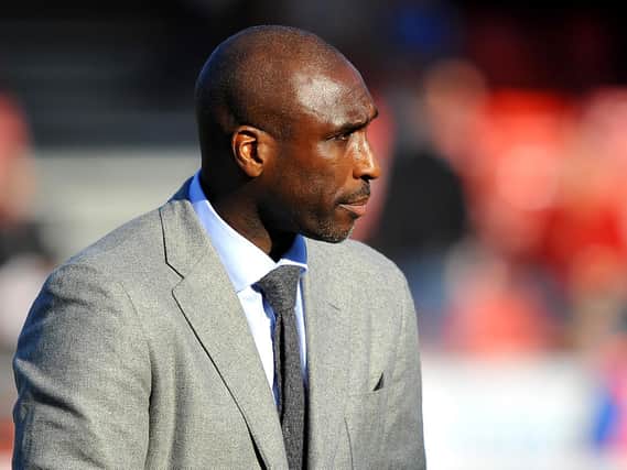 Sol Campbell. Picture by Steve Robards