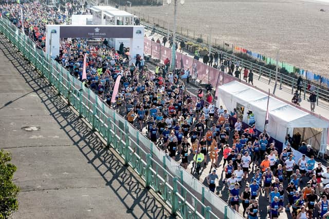 Thousands started the race at Madeira Drive, Brighton (Photograph: The Grand Brighton Half Marathon)