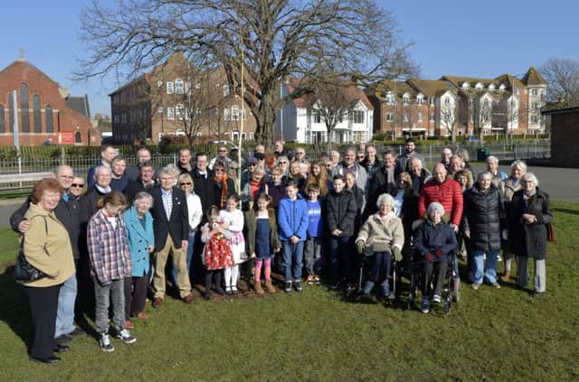 Dozens of people turned out to pay tribute to Beryl