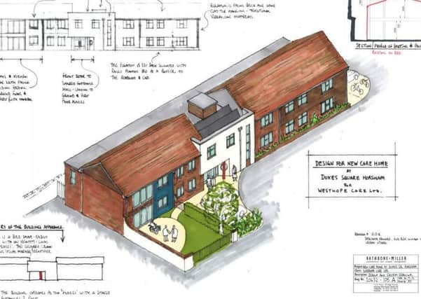 Proposed new care home in Dukes Square, Horsham