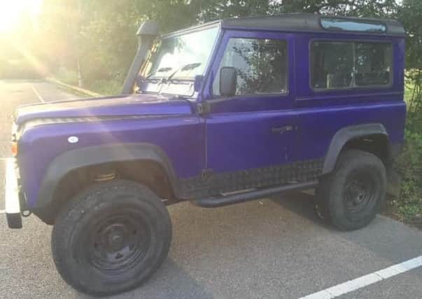 Police are searching for this Land Rover which was stolen from Burwash. Picture: Hastings Police