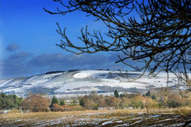 Truleigh Hill, a high point on the South Downs, in the snow. Picture: Steve Cobb 13110767x