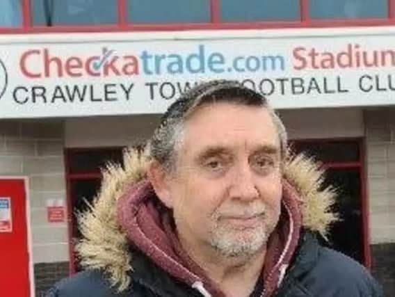 Crawley Town fan Geoff Thornton