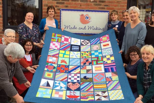 Volunteers and contributors to the Royal baby's quilt