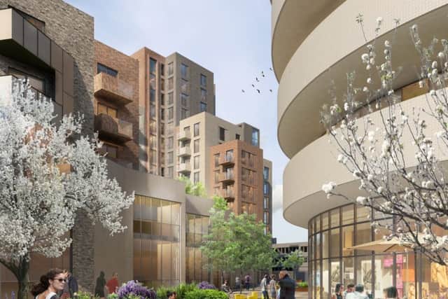 An artist's impression of the Teville Gate development