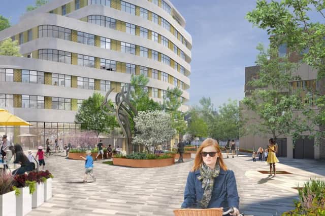 An artist's impression of the Teville Gate development