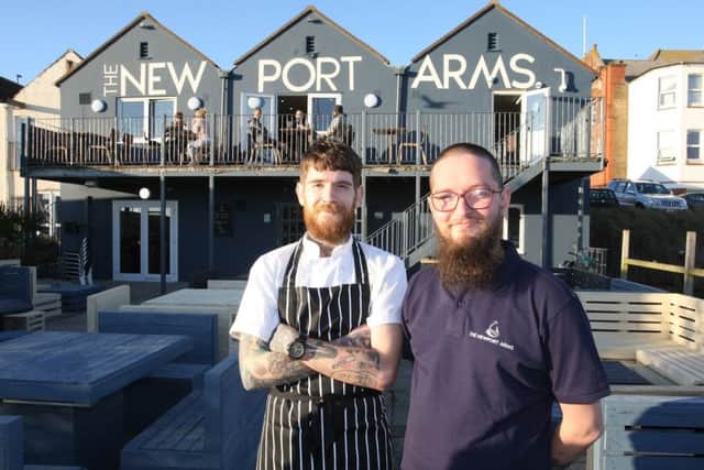 Mat Whitehead, chef and Jack Walker, manager, at The New Port Arms