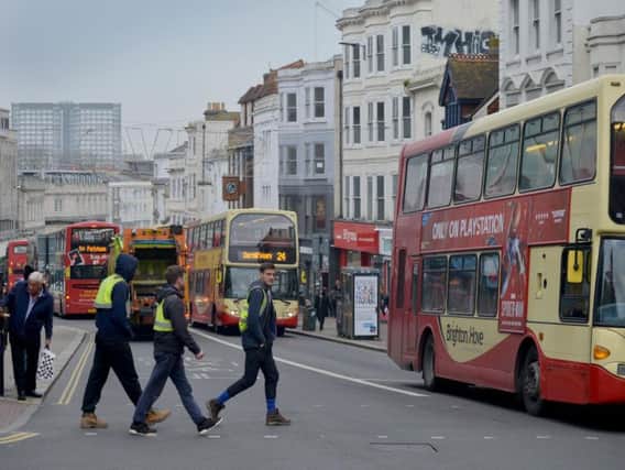 North Street Brighton was flagged up as an air pollution hot spot