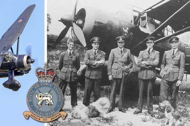 Bignor was not far from RAF Tangmere where a squadron of Lysanders was stationed. The aircraft were ideal for flying two or three agents at a time into or out of France. Tangmere pilots are pictured in front of a Lysander.
