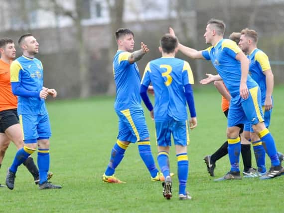 Rustington sealed their spot in the League Cup final following a five-star display against Upper Beeding. Picture: Stephen Goodger