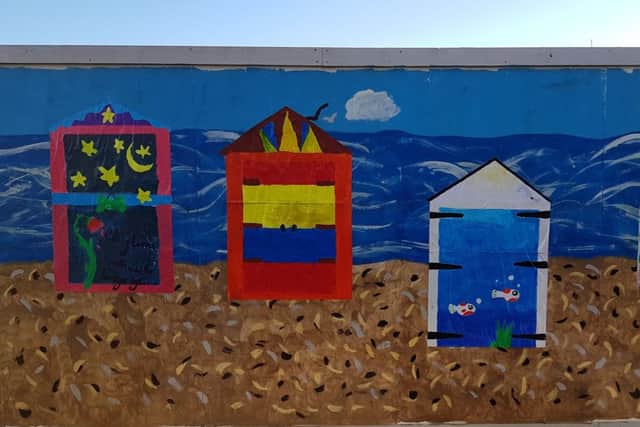 Pupils at Chesswood Junior School created artwork for the Bayside Apartments development