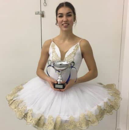 Emily Sangster gained the highest overall mark in ballet solo