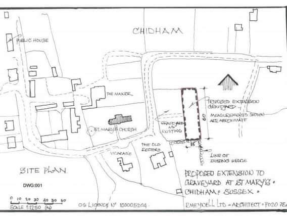 Chidham church graveyard plans