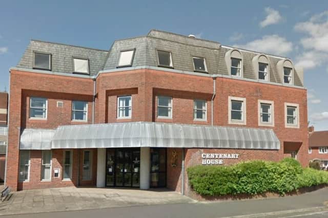 The inquest was held at Centenary House in Crawley. Photo: Google Street View