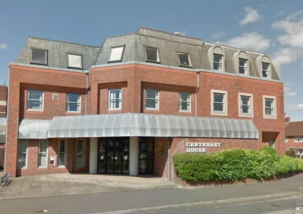 The inquest was held at Centenary House in Crawley. Photo: Google Street View