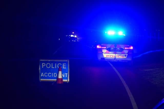Police on scene at the collision on the A259 East Dean Road, photo by Dan Jessup