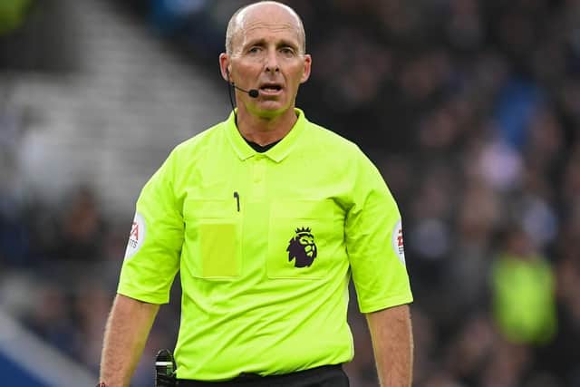 Referee Mike Dean. Picture by PW Sporting Photography