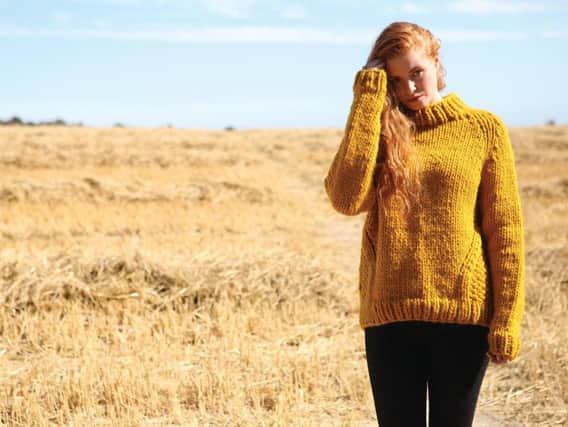 One of the knits featured in the book  JOMO knitting