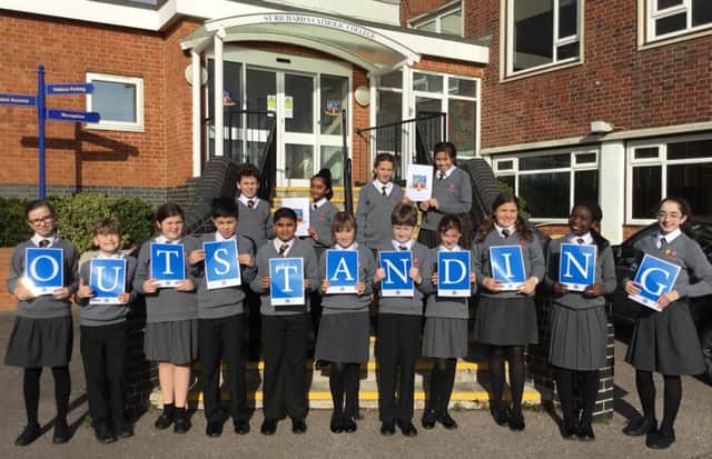 St Richard's Catholic College was rated 'outstanding' by the Diocese of Arundel & Brighton. SUS-190403-103837001