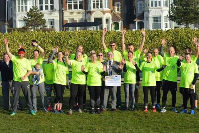 Heart & Sole runners took on the Relay of all Relays for the Royal Marsden Hospital. Photo by Jo Smith. SUS-190403-103909001