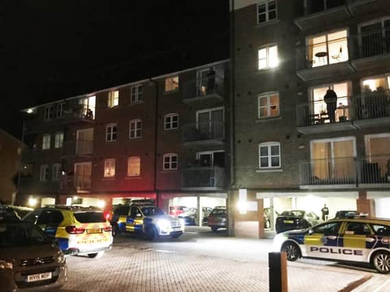 Armed police and paramedics were called to Sussex Wharf in Shoreham on September 4 last year