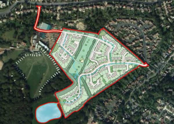 Illustrative layout plans for 160 homes in Little Common