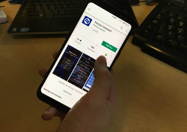 Forces Connect app, which helps members of the armed forces community in West Sussex and the south east access support