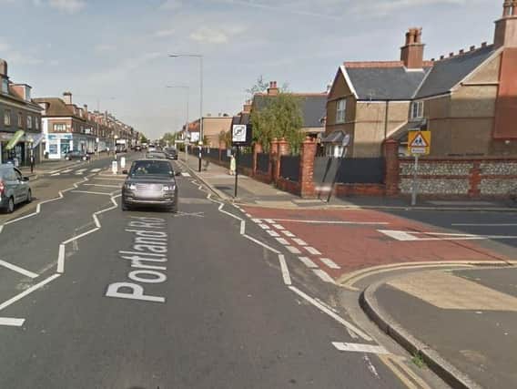 The incident took place in Portland Road, Hove (Credit: Google Maps)