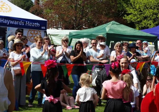 Residents enjoying the Haywards Heath Spring Festival last year
