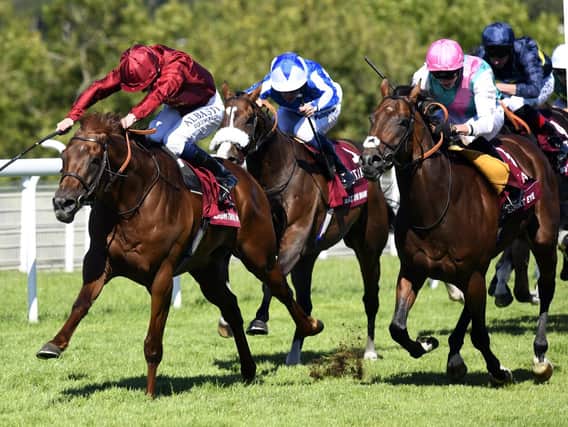 Lightning Spear on his way to winning the 2018 Qatar Sussex Stakes - will the 2019 renewal feature some international stars? Picture by Malcolm Wells