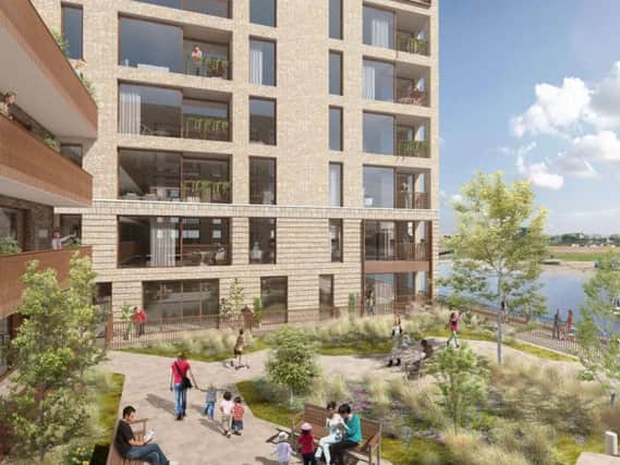 An artists' impression of the proposed development at Kingston Wharf, Shoreham
