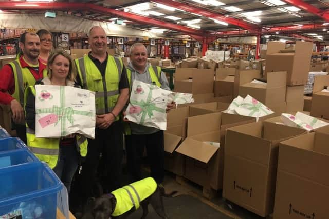Your donations are taken to a warehouse where they are nicely packaged before being sent off