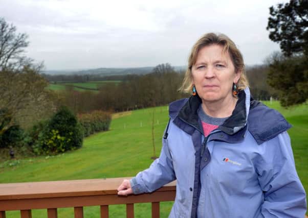 Bronwen Griffiths, of Dixter Lane, Northiam, is annoyed with the bird scarer cannons going off on a nearby farm