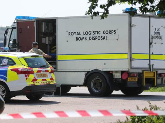 Police and a bomb disposal team were called