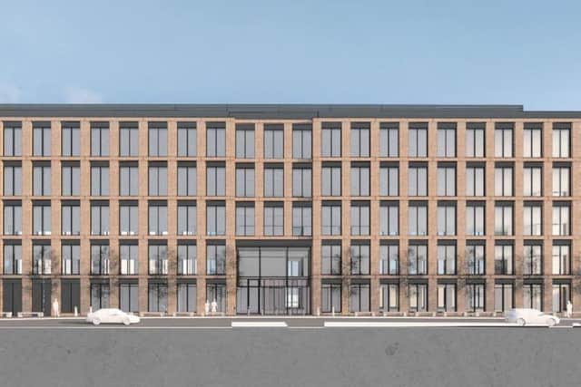An artist's impression of the Teville Gate House site