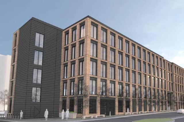 An artist's impression of the Teville Gate House site
