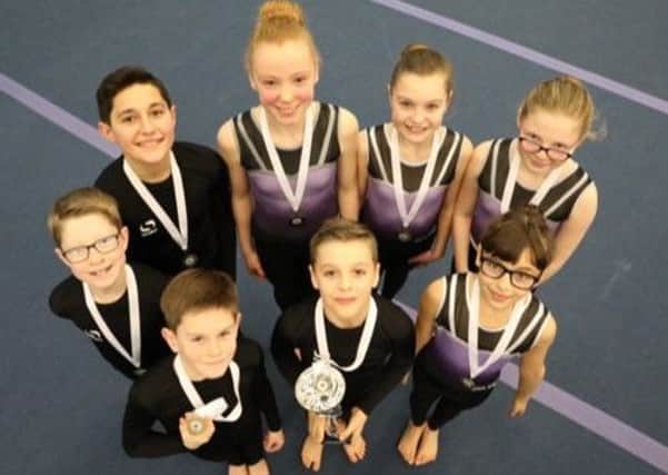 The 1066 Gymnastics team which won a gold medal at the Southern Tournament in Bracknell