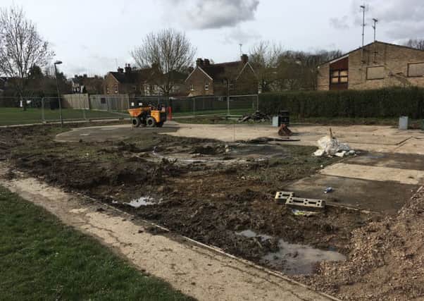 The revamp of Worlds End Recreation Ground in Burgess Hill
 is underway