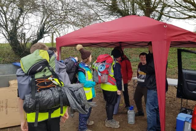 Vital equipment was stolen from the scout group including a gazebo