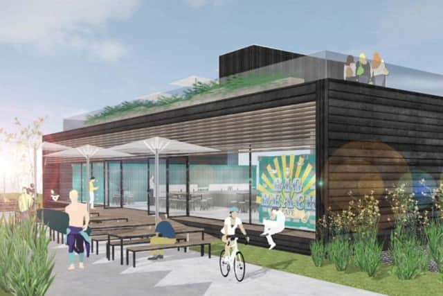 An artists' impression of the Big Beach Box in Shoreham