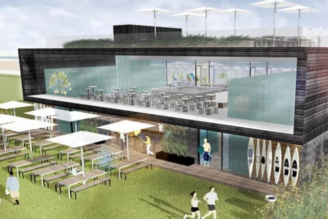 An artists' impression of the Big Beach Box in Shoreham