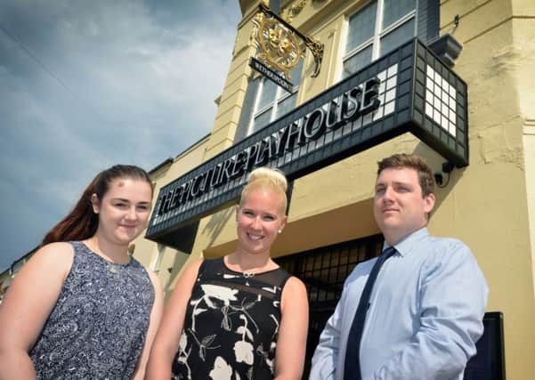 Wetherspoon, Bexhill.

L-R Carly Evans (Shift Leader), Becky Dunkley (Pub Manager) and Michael Selmes (Shift Manager). SUS-170607-104537001