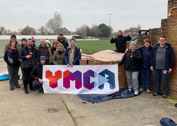 The fundraisers who took part in Horsham's YMCA Sleep Easy event SUS-190204-120247001