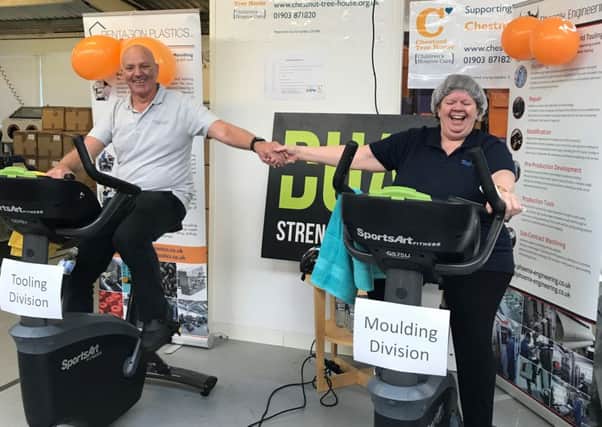 The spinathon in aid of Chestnut Tree House