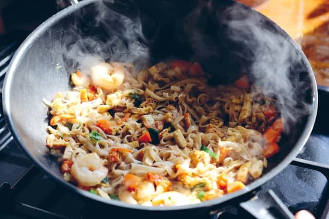 Pad Thai noodles with king prawns. ThaiAngle, reproduced with permission from Lonely Planet © 2019