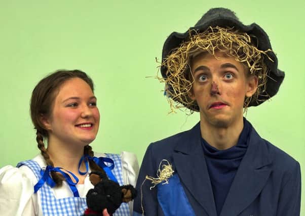 Megan Jones as Dorothy and Kieran Broad as Scarecrow. Picture by Andrew Holloway